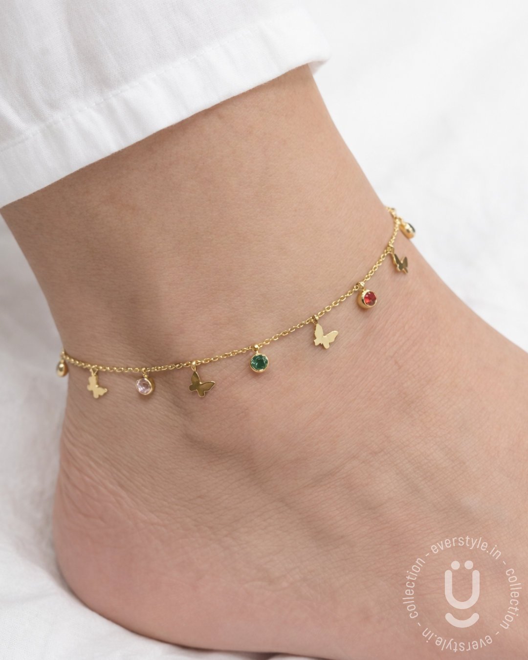 Anti-Tarnish Gold Anklet With Adjustable Size-pcs 1