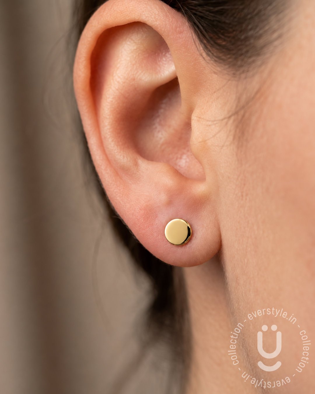 Anti-Tarnish Gold Stud Earring