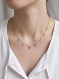 Anti-Tarnish Gold Charms Necklace
