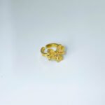 Arco Gold Bow Ring (Adjustable Size)