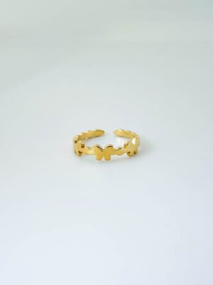 Bow Gold Zoi Ring (Adjustable Size)