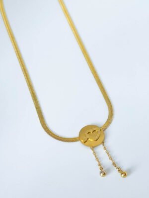 Love Gold Snake Necklace