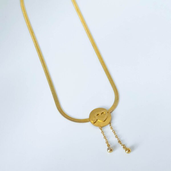 Love Gold Snake Necklace