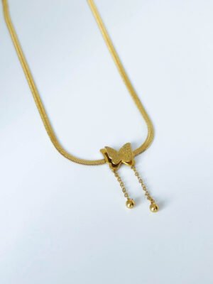 Rein Gold Snake Necklace