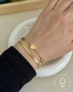 Anti-Tarnish Gold Double Layer Bracelet