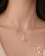 Anti-Tarnish Gold White Stone Necklace