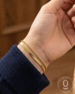 Anti-Tarnish Gold Double Layer Bracelet
