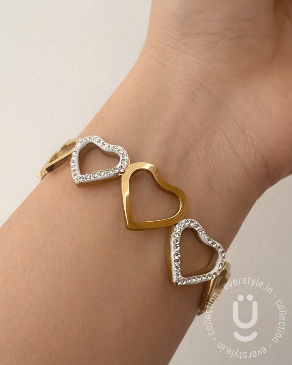 Anti-Tarnish Gold Open Bangle Size Medium