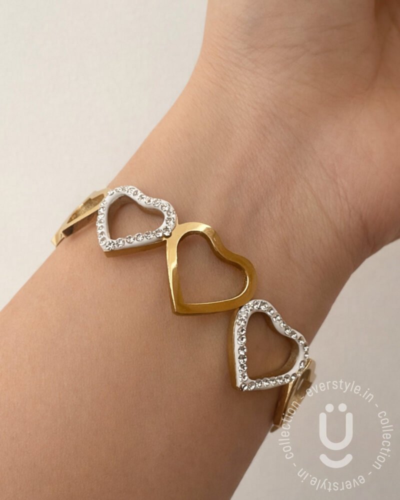 Anti-Tarnish Gold Open Bangle Size Medium