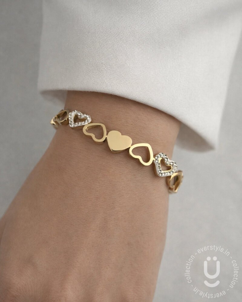 Anti-Tarnish Gold Open Bangle Size Medium