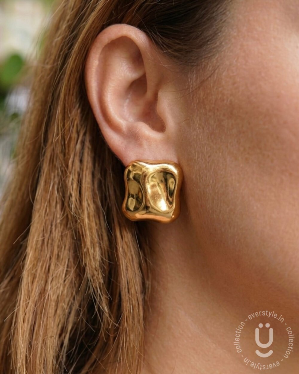 Anti-Tarnish Gold Earring