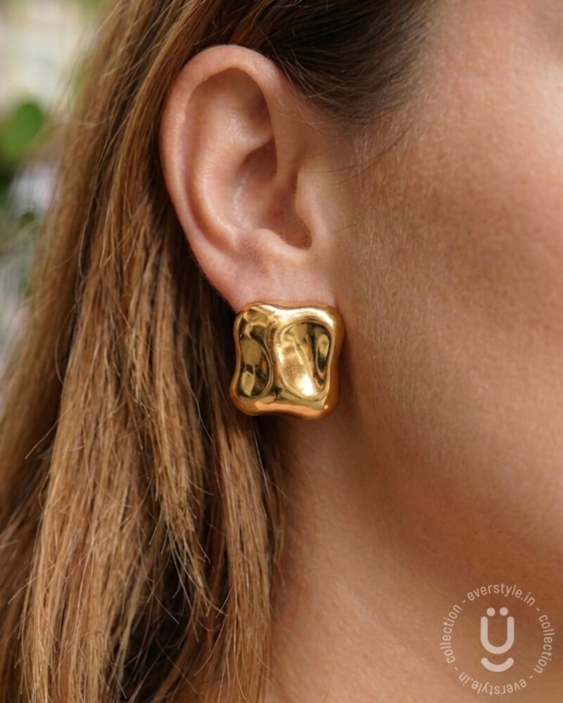 Anti-Tarnish Gold Earring