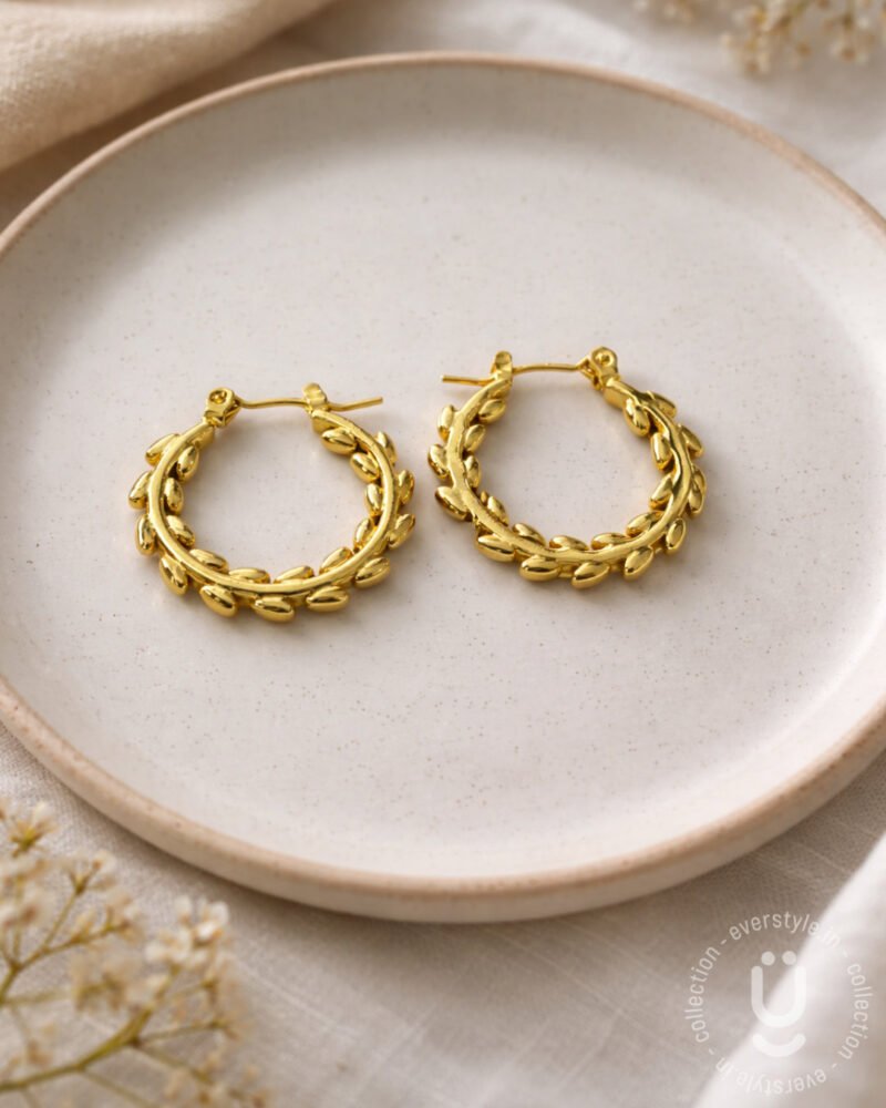 Anti-Tarnish Gold Earring