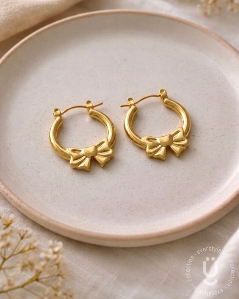 Anti-Tarnish Gold Earring