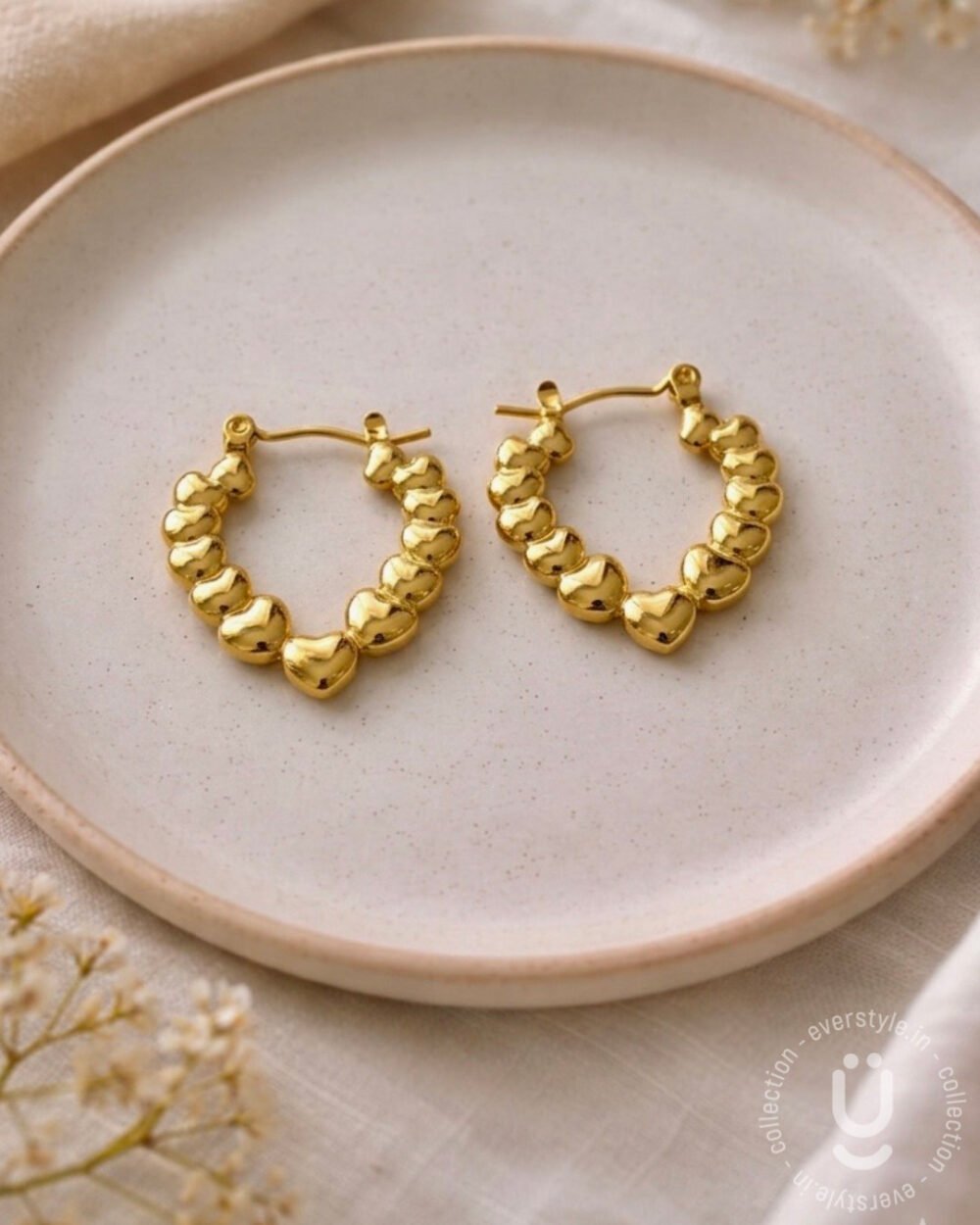 Anti-Tarnish Gold Earring