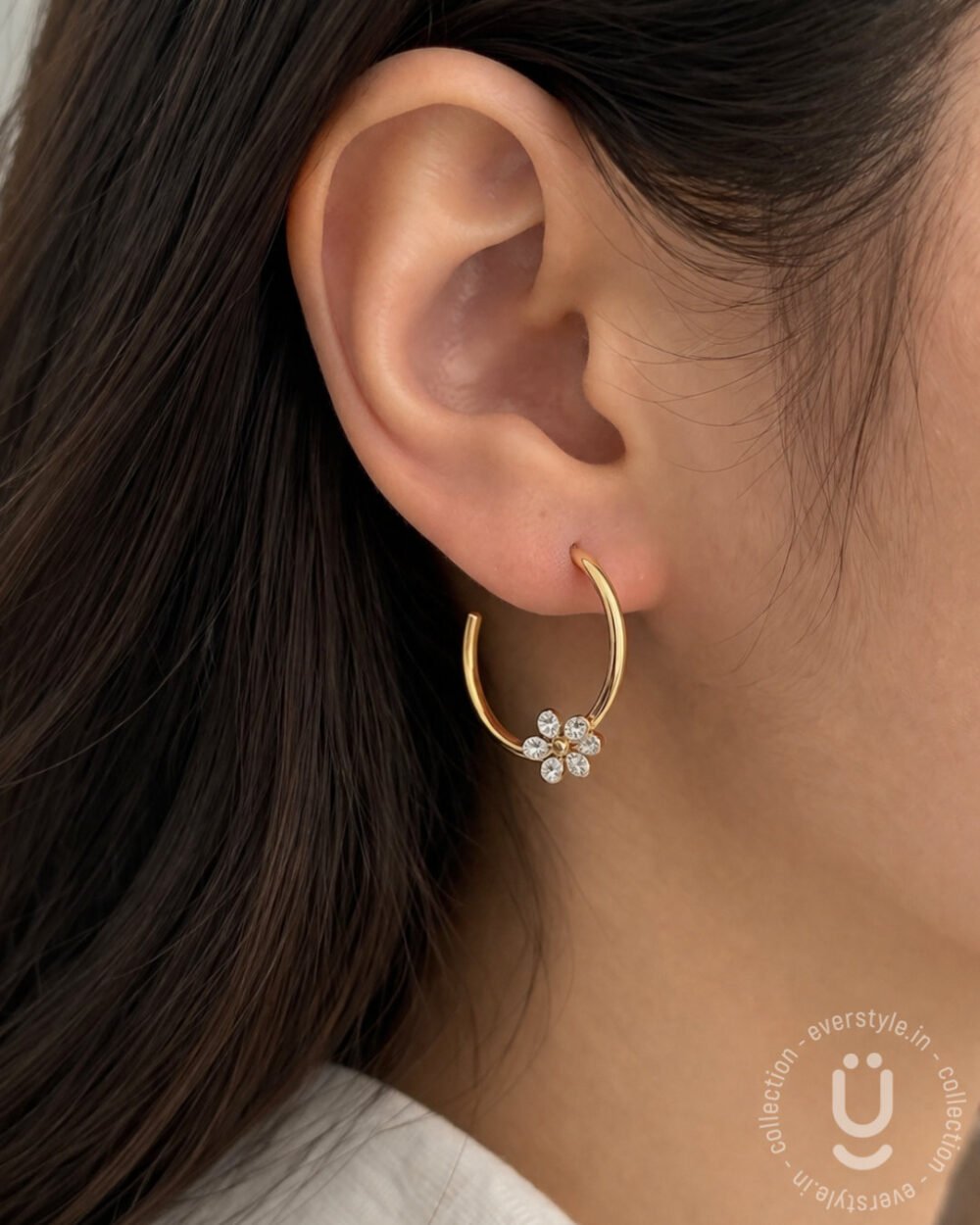 Anti-Tarnish Gold Earring
