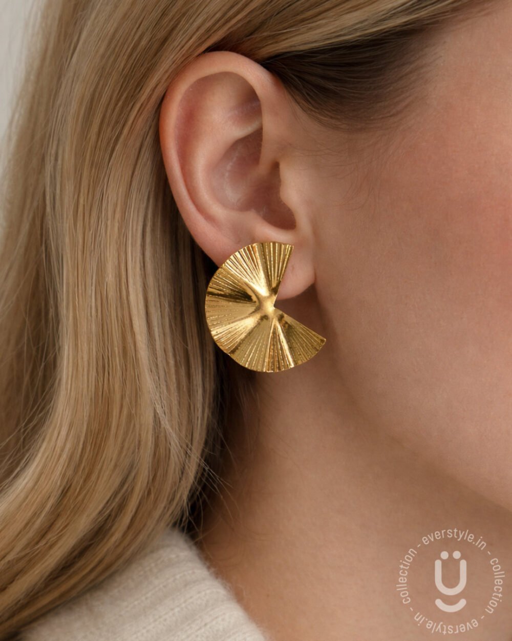 Anti-Tarnish Gold Earring