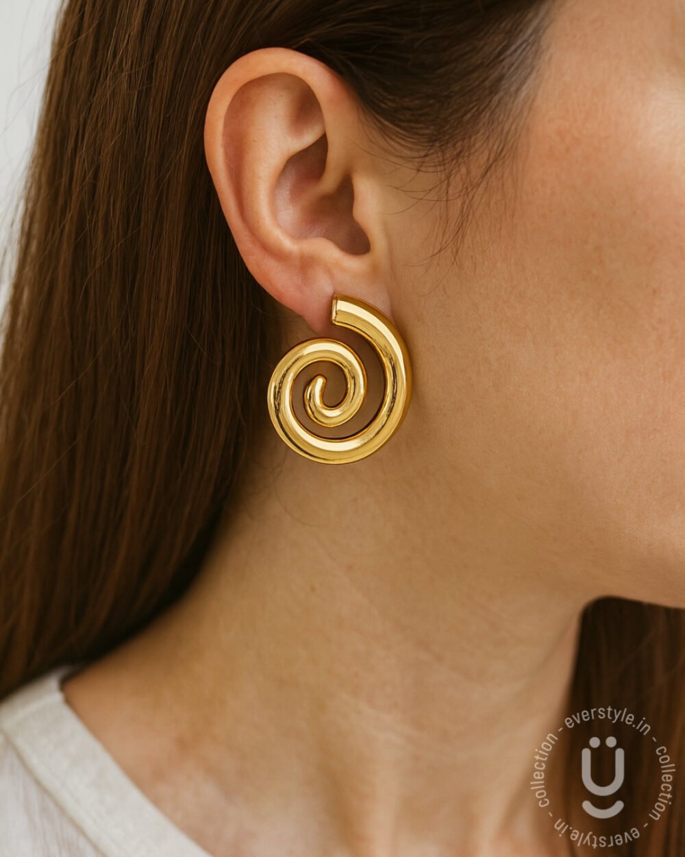 Anti-Tarnish Gold Earring