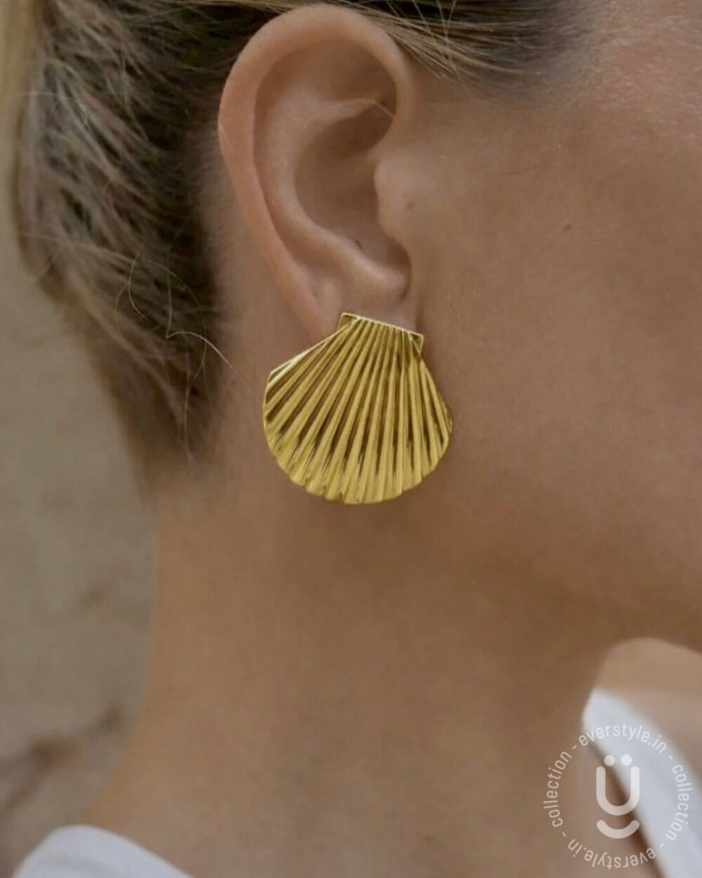Anti-Tarnish Gold Earring