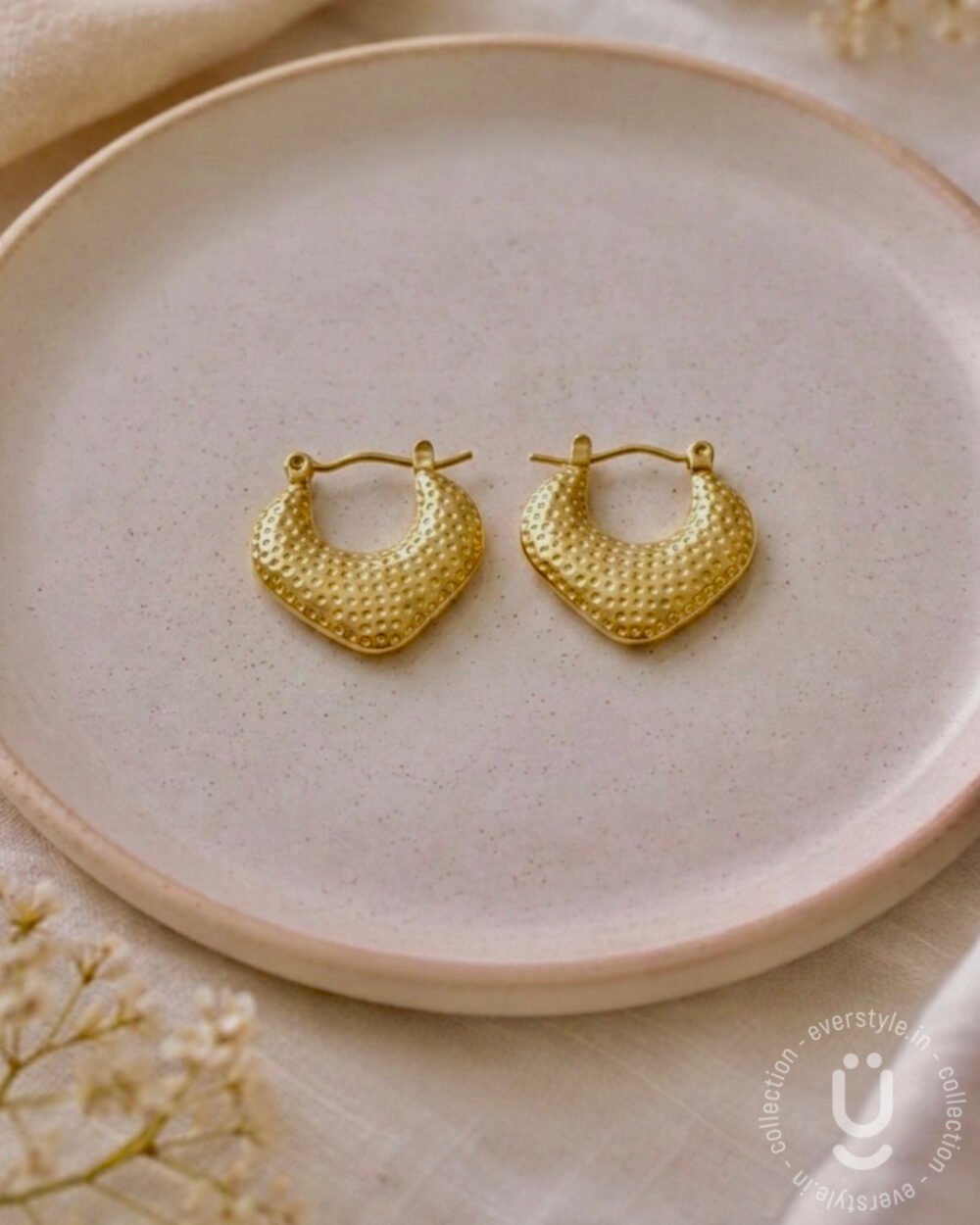Anti-Tarnish Gold Earring