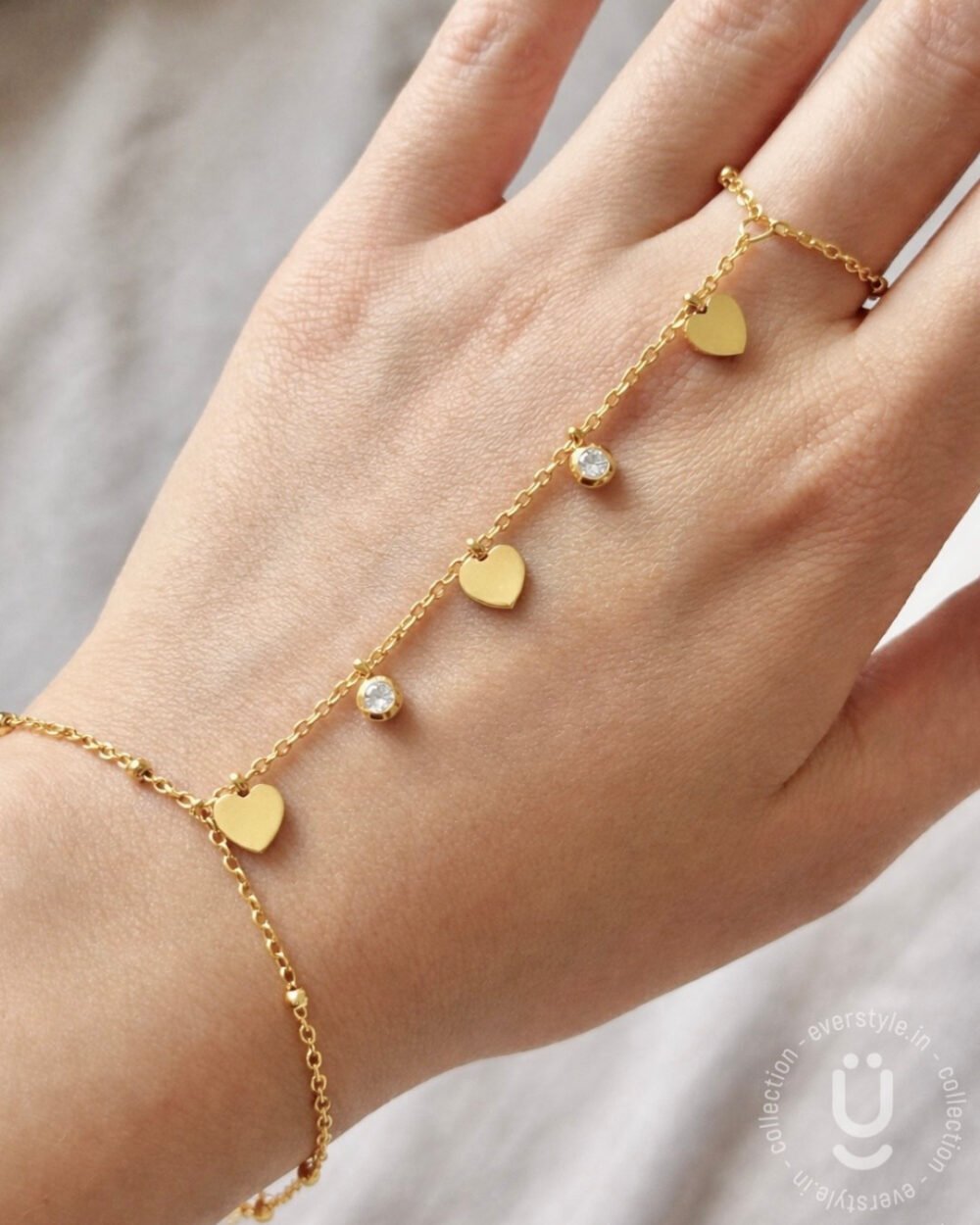 Anti-Tarnish Gold Hand Chain