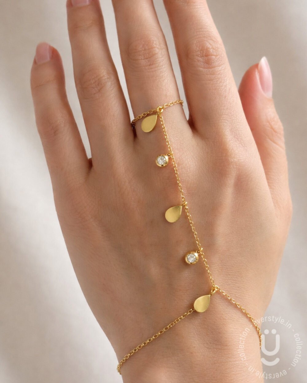 Anti-Tarnish Gold Hand Chain