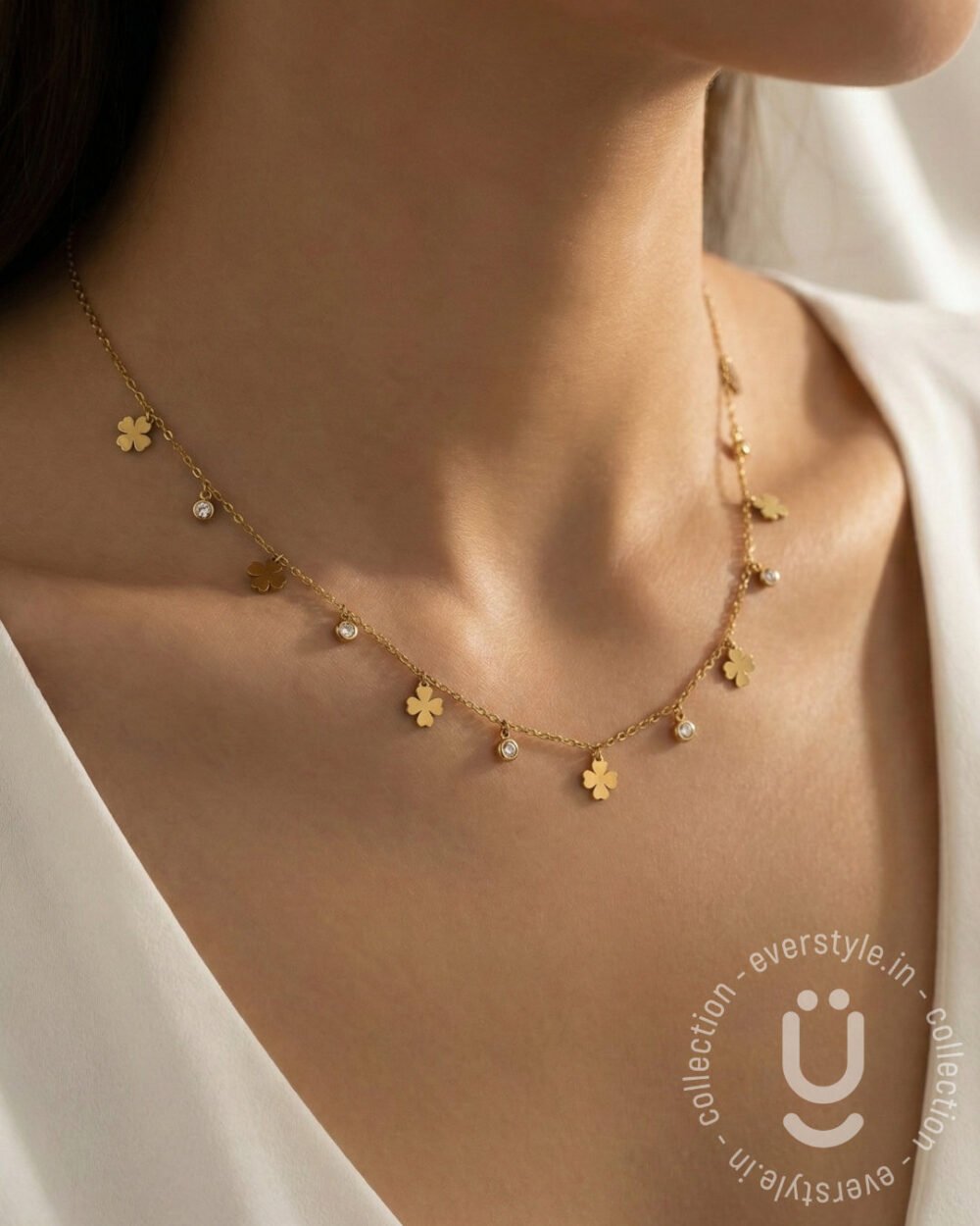 Anti-Tarnish Gold Charms Necklace
