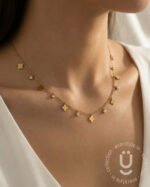 Anti-Tarnish Gold Charms Necklace
