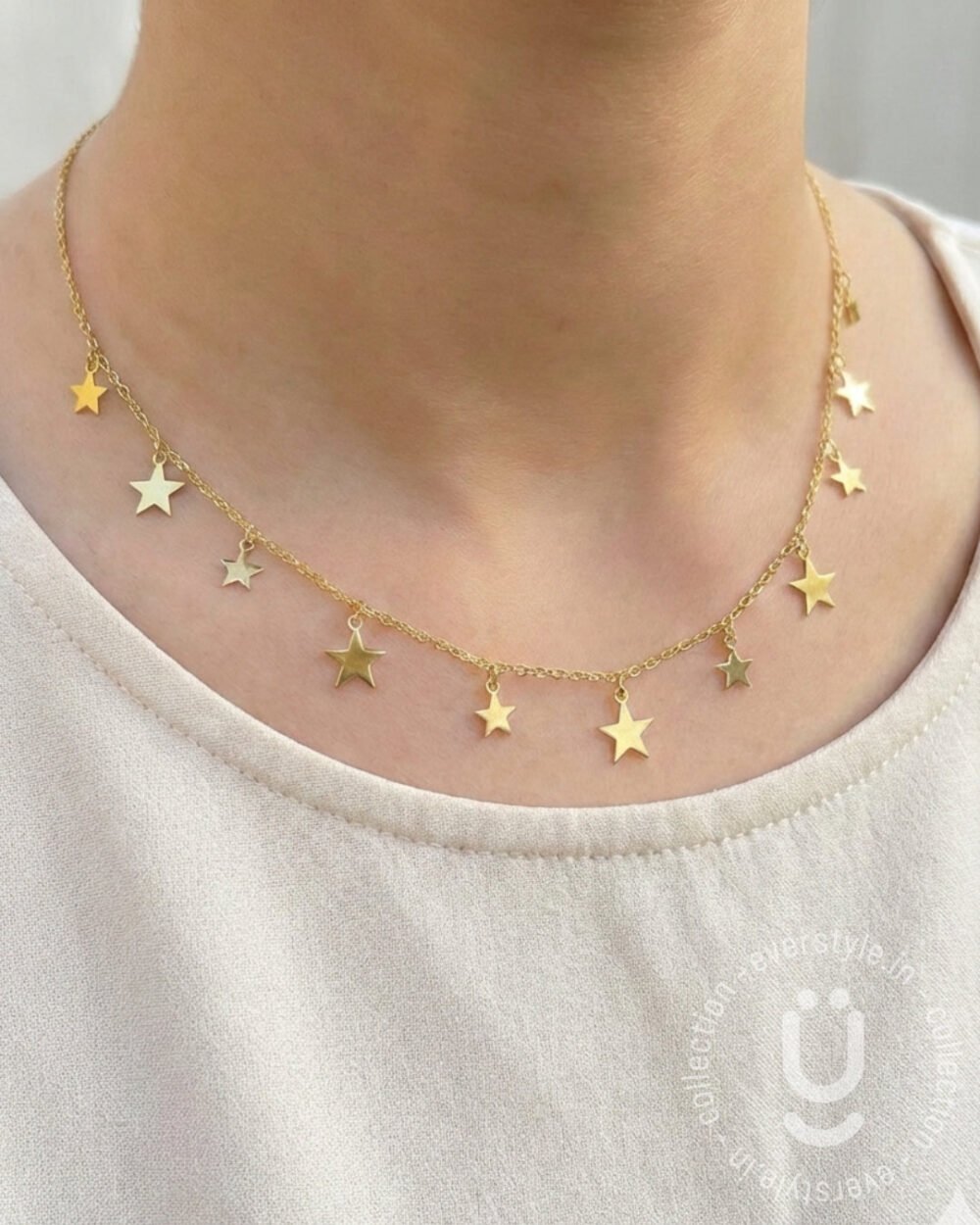 Anti-Tarnish Gold Star Necklace