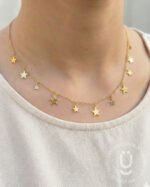 Anti-Tarnish Gold Star Necklace
