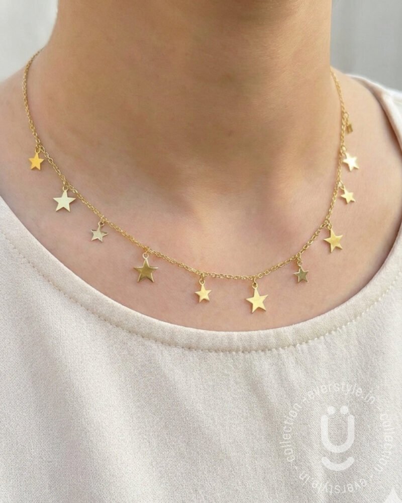 Anti-Tarnish Gold Star Necklace