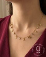 Anti-Tarnish Gold Charms Necklace