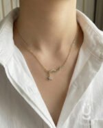 Anti-Tarnish Gold Stone Pendant Necklace