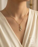 Anti-Tarnish Gold Stone Pendant Necklace