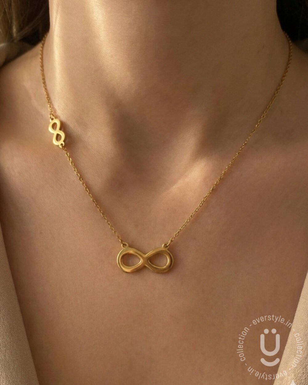 Anti-Tarnish Gold Infinity Necklace