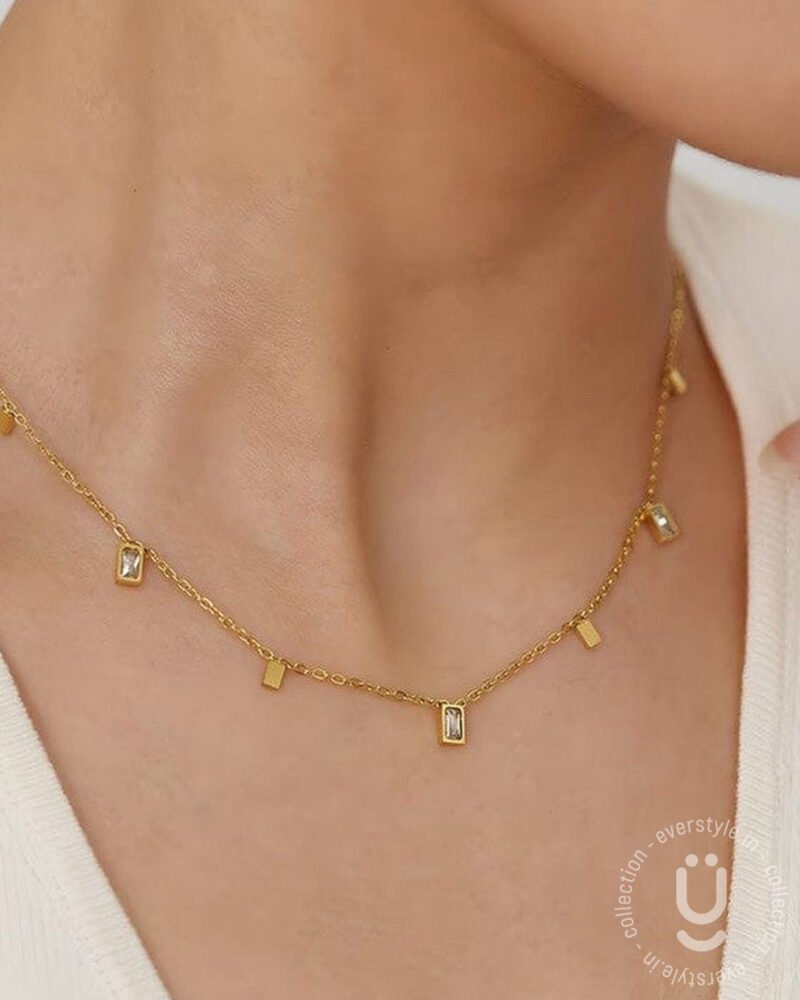 Anti-Tarnish Gold Charms Necklace