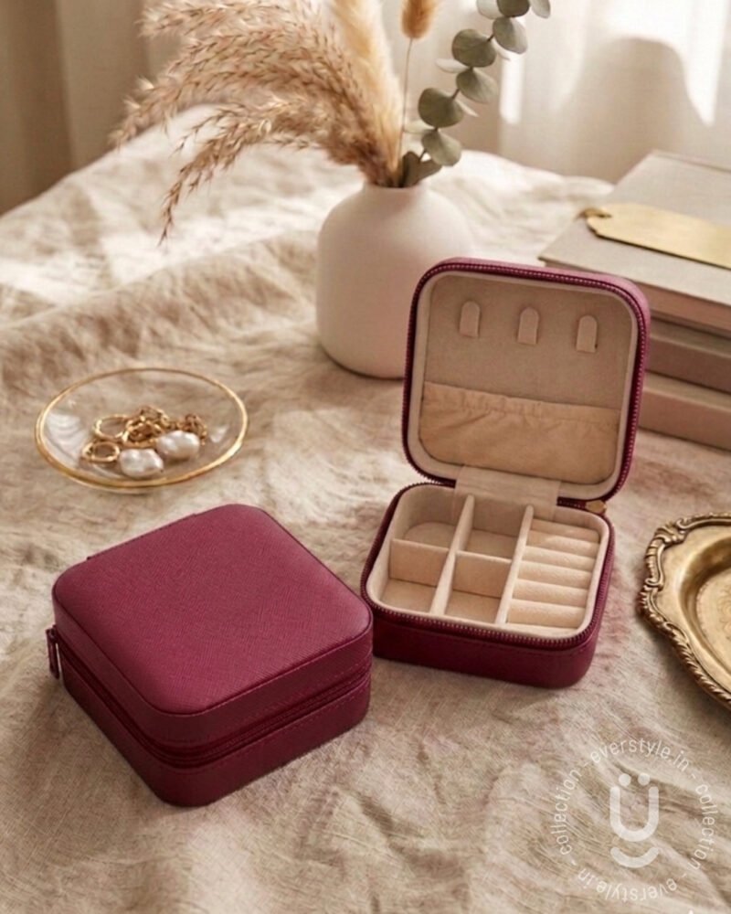 Jewellery Organiser Box-Maroon
