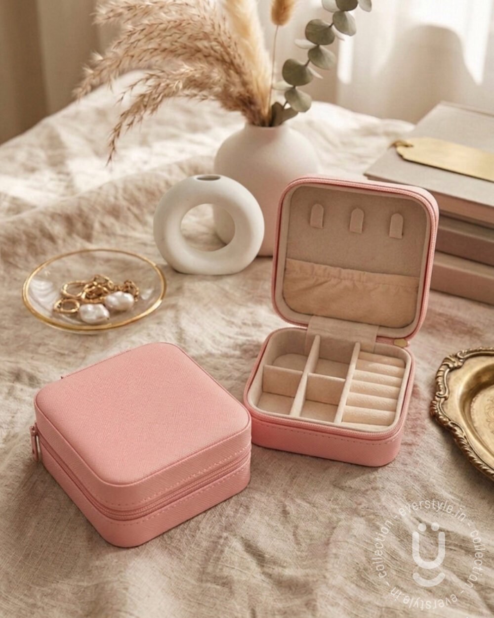 Jewellery Organiser Box-Pink