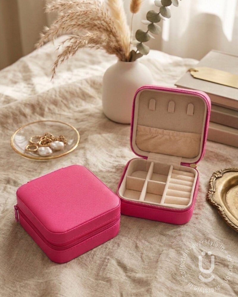 Jewellery Organiser Box-Rani Pink