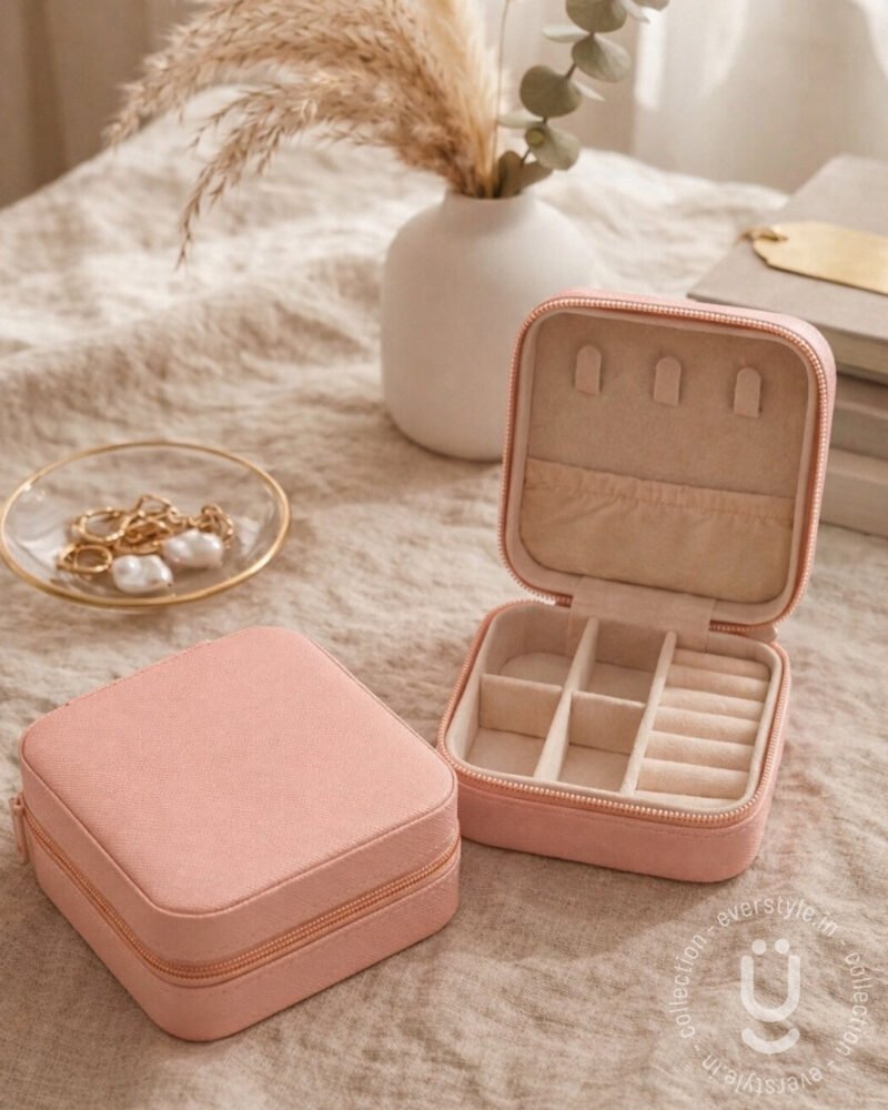 Jewellery Organiser Box-Peach