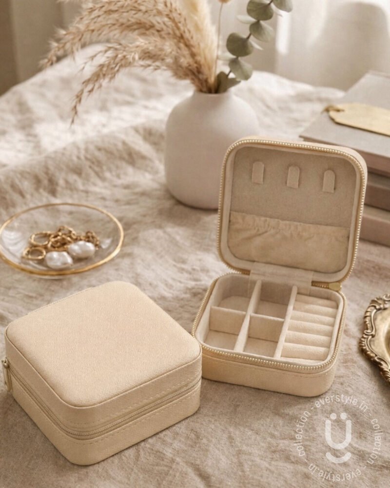 Jewellery Organiser Box-Ivory