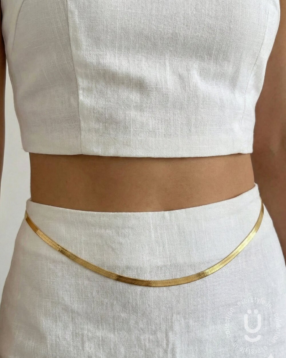 Anti-Tarnish Gold Waist Chain With Adjustable Size