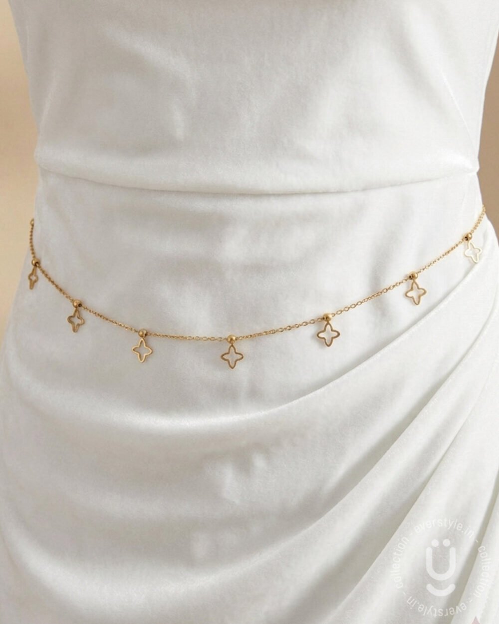 Anti-Tarnish Gold Waist Chain With Adjustable Size