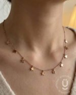 Anti-Tarnish Rose Gold Charms Necklace