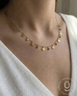 Anti-Tarnish Gold Multi Stone Charms Necklace