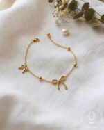 Anti-Tarnish Bow Adjustable Bracelet