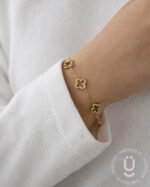 Anti-Tarnish Clover Adjustable Bracelet
