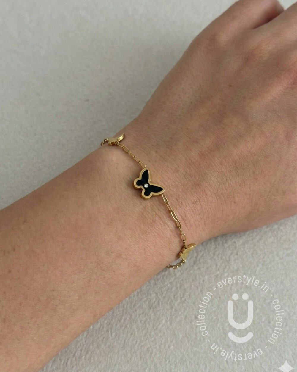 Anti-Tarnish Butterfly Adjustable Bracelet