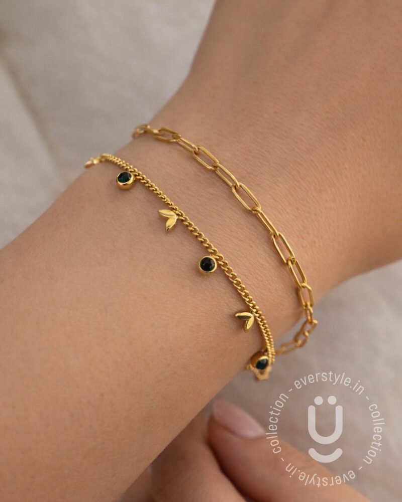 Anti-Tarnish Double Layered Adjustable Bracelet