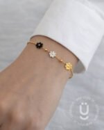 Anti-Tarnish Flower Adjustable Bracelet